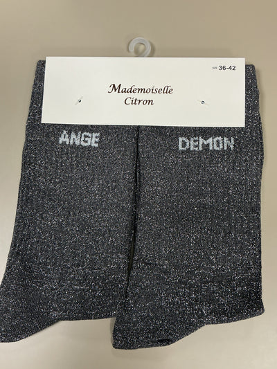 Chaussettes mots ANGE DÉMON