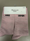 Chaussettes mots ANGE DÉMON