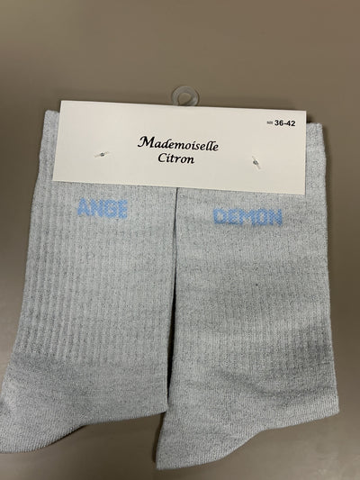 Chaussettes mots ANGE DÉMON