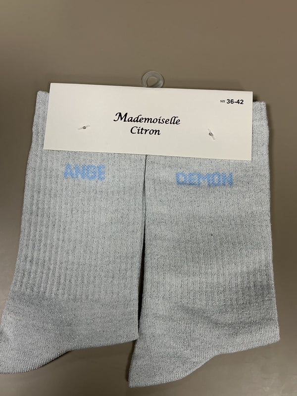 Chaussettes mots ANGE DÉMON