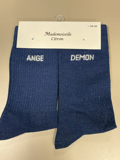 Chaussettes mots ANGE DÉMON
