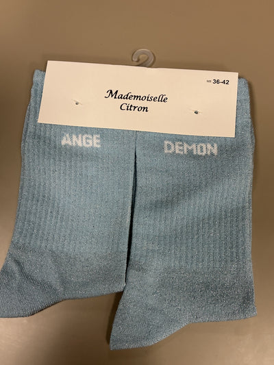 Chaussettes mots ANGE DÉMON