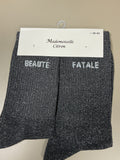 Chaussettes mots BEAUTÉ FATALE