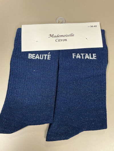 Chaussettes mots BEAUTÉ FATALE
