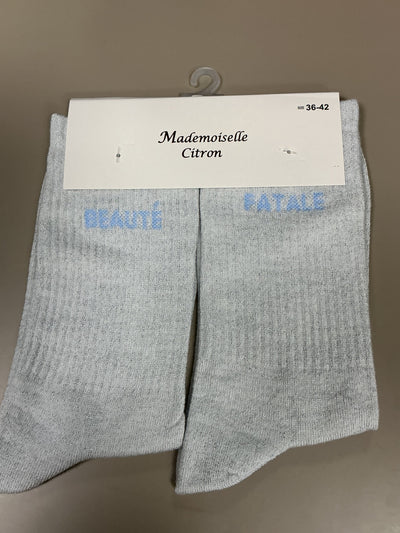 Chaussettes mots BEAUTÉ FATALE
