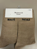 Chaussettes mots BEAUTÉ FATALE