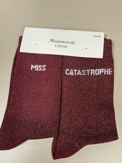 Chaussettes mots MISS CATASTROPHE