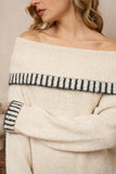 Pullover mit Bardot-Ausschnitt