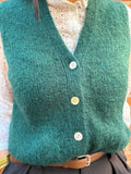 Pulloverweste mit Knöpfen Verde