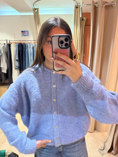 Gilet et ou pull en laine boutons en nacre tendance intemporel