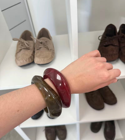 Jonc bracelet résine couleur tendance mode maximaliste