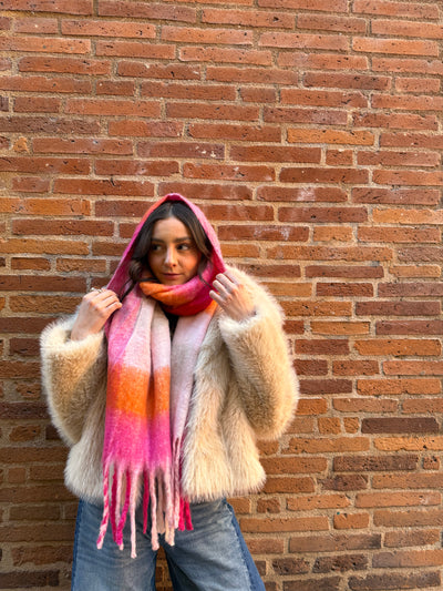 Écharpes multicolores carreaux couleur tendance