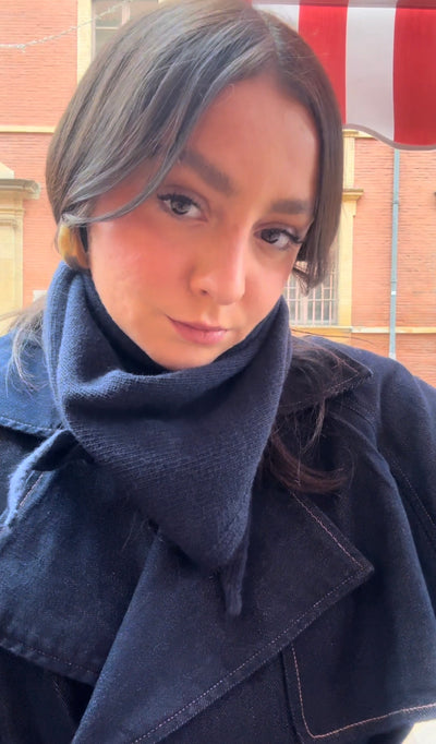 Foulard laine triangle