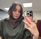 Écharpe Foulard Triangle Côtelée Hiver Chaude Mode Tendance pour Look Chaud et Tendance