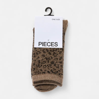 Chaussettes lurex léopard