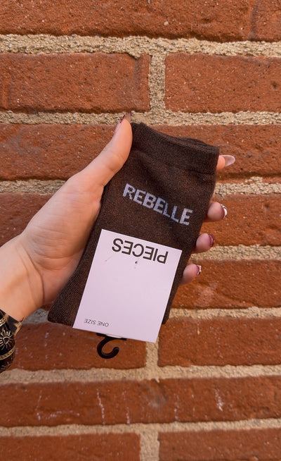 Chaussettes lurex mots