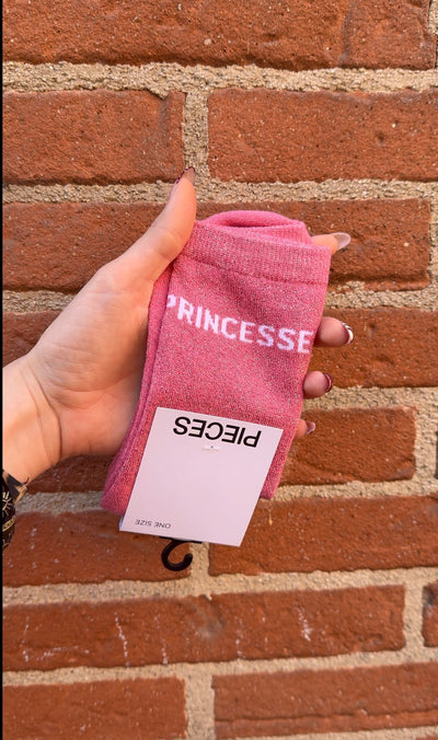 Chaussettes lurex mots