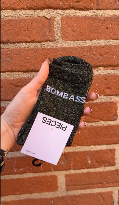 Chaussettes lurex mots