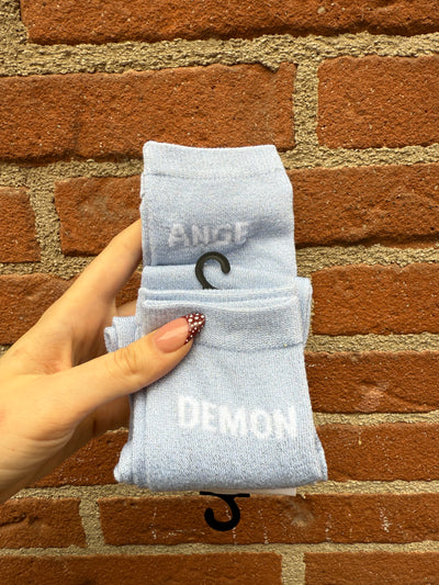 Chaussettes lurex mots