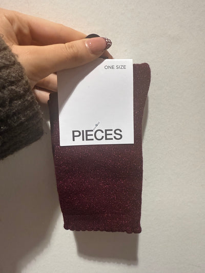 Chaussettes lurex paillettes couleur