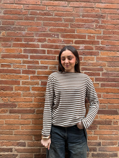 Petit pull Marinière laine et cachemire