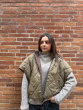 Veste sans manches réversible matelassée