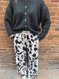 Pantalon motif vache style jogging