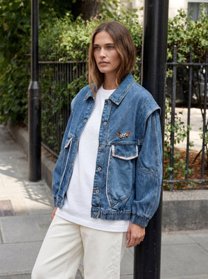 Veste en Jeans Bella avec Teckel