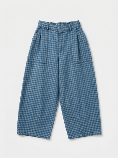 Pantalon Fluide Carreaux Louis