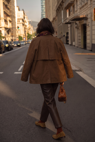 Trench Marron Ambre