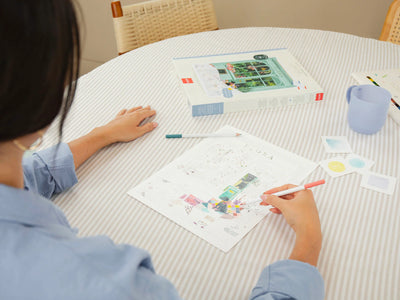 Coffret coloriage au numéro Petit Crayon - Place Aux Fleurs