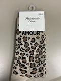 Chaussettes léopard mots AMOUR