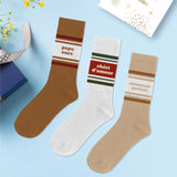 Trio Chaussettes homme mots PAPA OURS CHÉRI D'AMOUR MONSIEUR PARFAIT